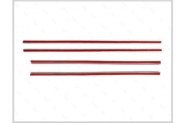 VW Golf 5 Plus Krom Cam Çıtası 4 prç. 2004 Üzeri P. Çelik - Resim 3