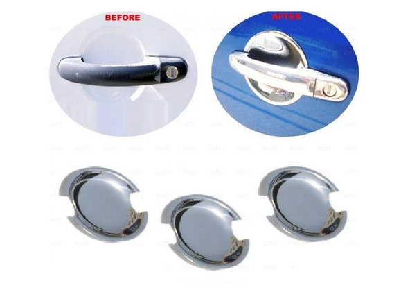 VW T5 CARAVELLE MULTIVAN Krom Kapı Kolu Tası 3 Kapı 2003-2015 P.Çelik - Resim 3