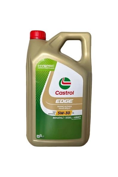 Castrol Edge 5W-30 LL 5 lt Motor Yağı DPF ÜRETİM YILI 2024 PTT KATKILARI İLE