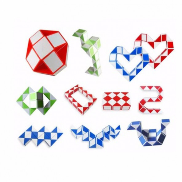 24 PARÇA MAGİC SNAKE RUBİK YILAN ZEKA KÜPÜ KÜÇÜK BOY