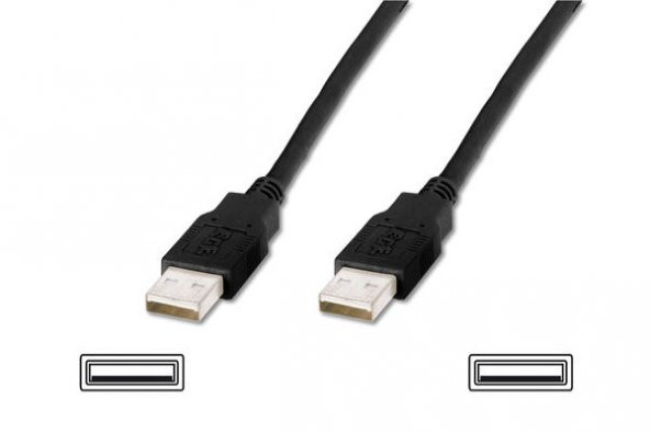 Digitus AK-300101-010-S 1 Mt USB 2.0 to USB 2.0 Erkek-Erkek AWG28 USB 2.0 Kablo