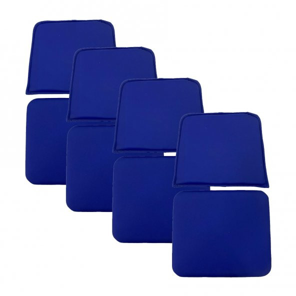 Knsz minder seti 4 lü mazlum mvi suni deri oturma ve sırt tel sandalyesi minderi bir arada ürün görseli