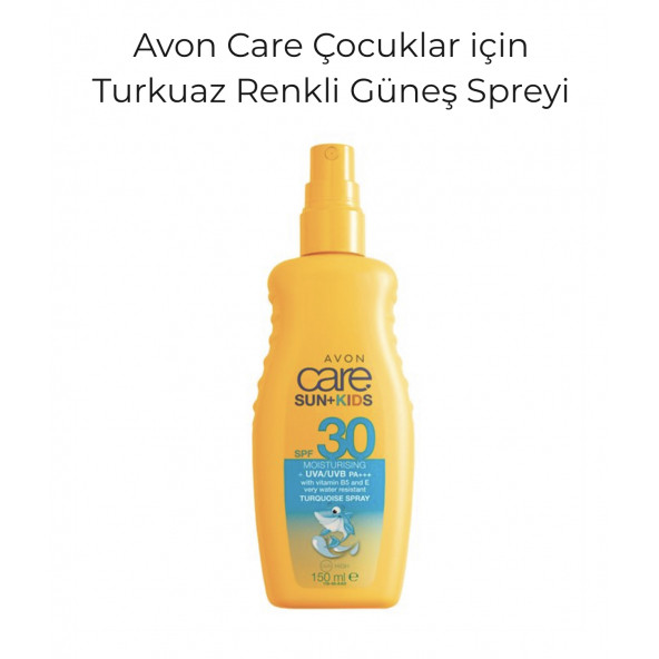 Avon Care Çocuklar için Turkuaz Renkli Güneş Spreyi SPF30 150 ml