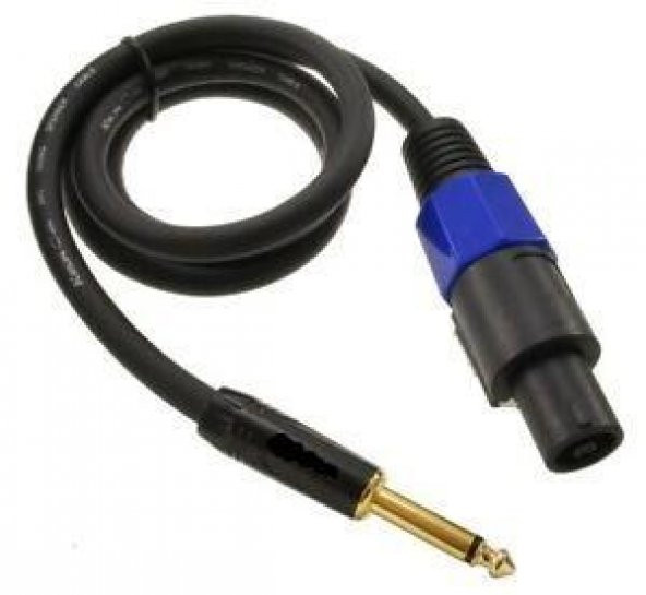 Kaliteli 2x1.5 mm Speakon - 6.3 mm Mono Kablo - 10 Metre ürün görseli 1