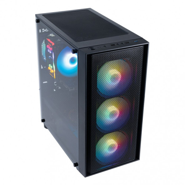 Gameforce Xmesh Mini 4x120mm Rainbow USB 3.0 MicroATX Oyuncu Kasası