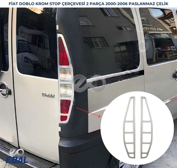 Fiat Doblo Krom Stop Çerçevesi 2000-2006 ARASI P. Çelik ürün görseli