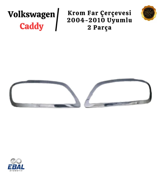 Vw Caddy Krom Far Çerçevesi 2 Parça 2004-2010 Arası P.çelik - Resim 3