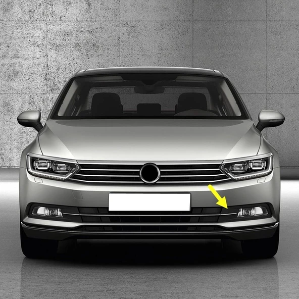 VW Passat B8 2015-2019 Ön Tampon Sol Sis Farı Kapağı Krom 3G0854661A