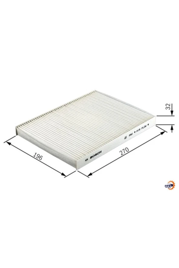 Polen Filtresi P407-c5-c6 1.6 16v-1.6 Hdı-2.0 16v-2.0hdı 09 Karbonlu 1987432311