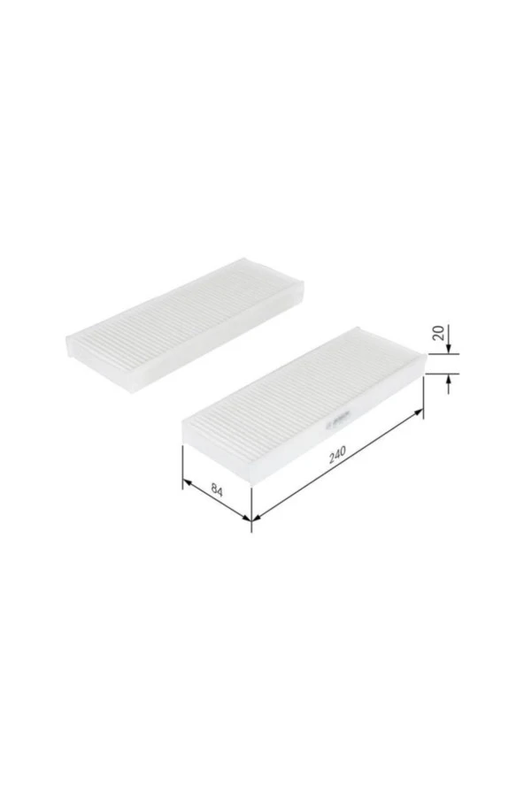 Bos-1987435033 Polen Filtresi Karbonsuz 301 2013 - 1.2 ... ürün görseli 1