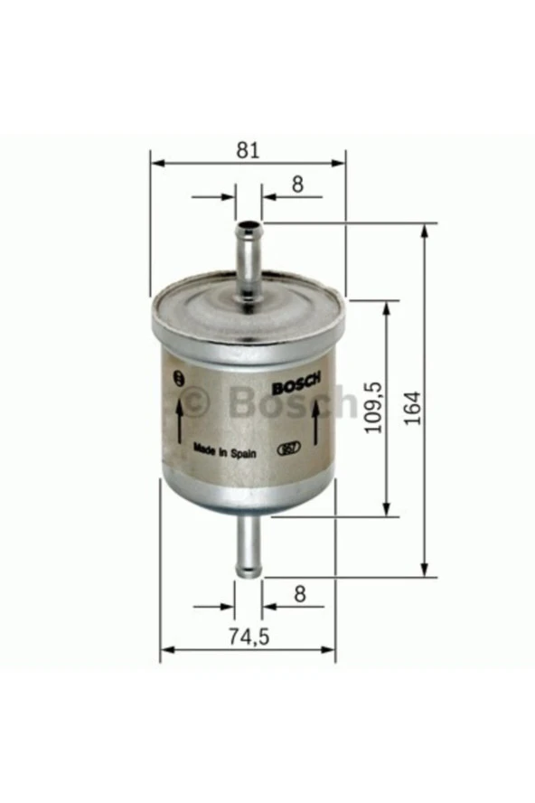 Bosch 09864b2008 Yakıt Filtresi Clıo-r9-r11-r19-r21-safrane-p505-p806-trafıc-master-ıbıza I