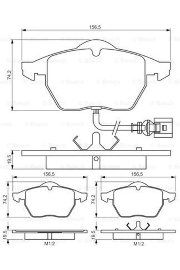 Ön Balata Golf Iv/bora/leon 1,9tdı Kablolu (188-4) ürün görseli 1
