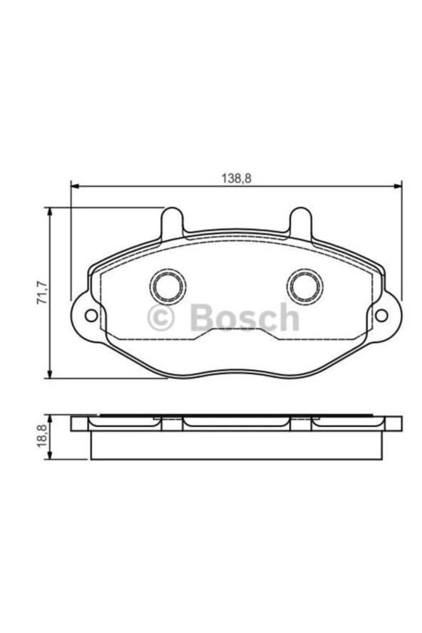 Ön Balata T15 91-00 2.0-2.5dı-2.5td-2.5tdı(çap 138,8-72-18,8)