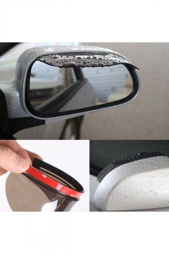 2 Adet Araba Oto Araç Ayna Yağmur Koruyucu Rüzgarlık Yağmurluk