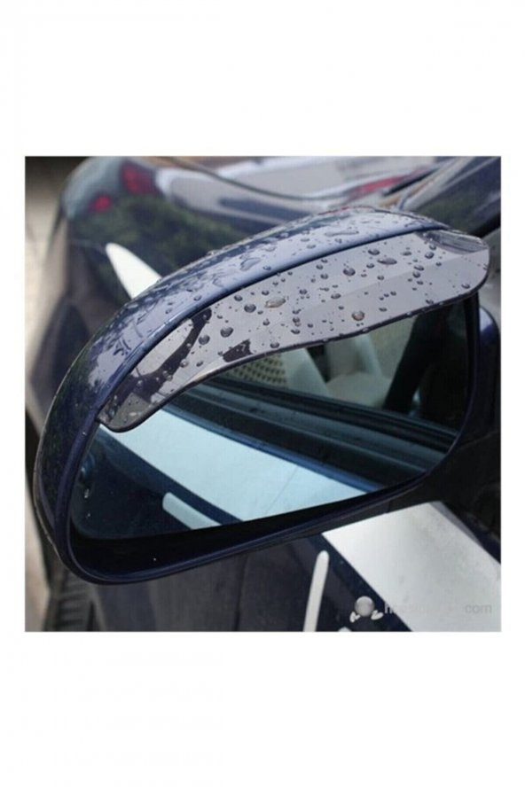2 Adet Araba Oto Araç Ayna Yağmur Koruyucu Rüzgarlık Yağmurluk - 3