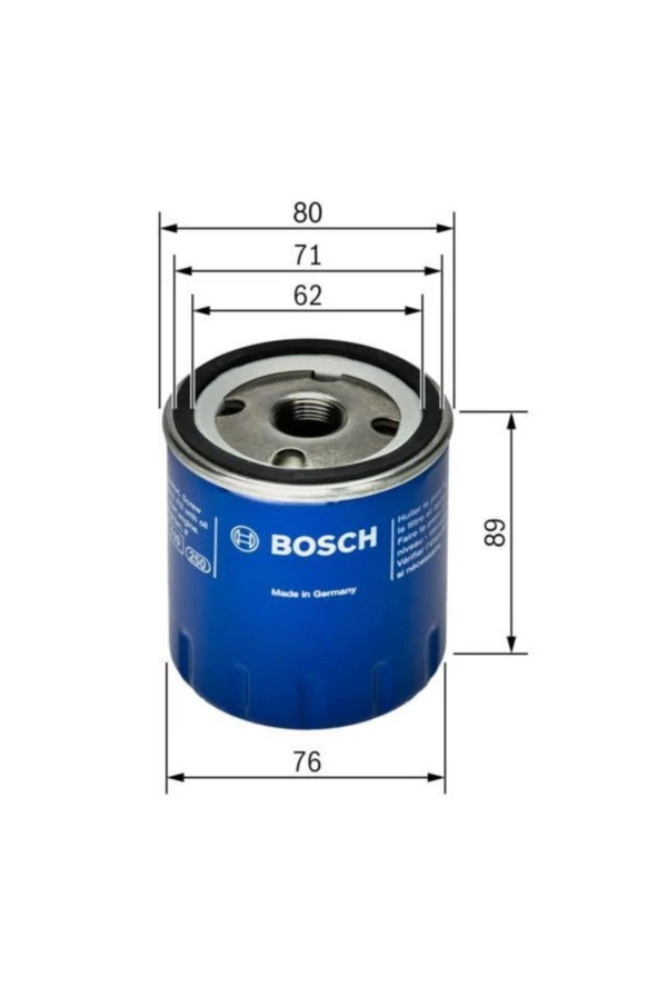 Bosch-0451103261 Yağ Filtresi Ducato 1994 - 20021.9 D 1.9...