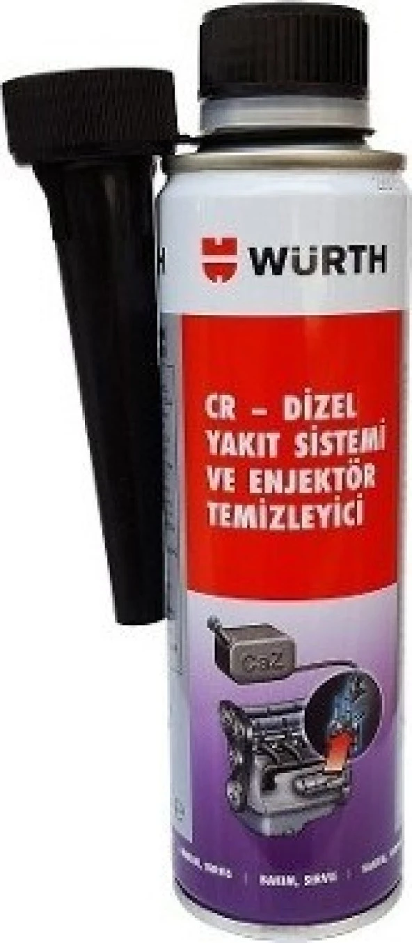 Würth Cr-Dizel Yakıt Sistemi Ve Enjektör Temizleyici 300ml