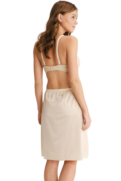 Anıl 616 Kadın Polyamid Kumaşlı Diz Altı Uzun Etek Altı Jüpon - 8