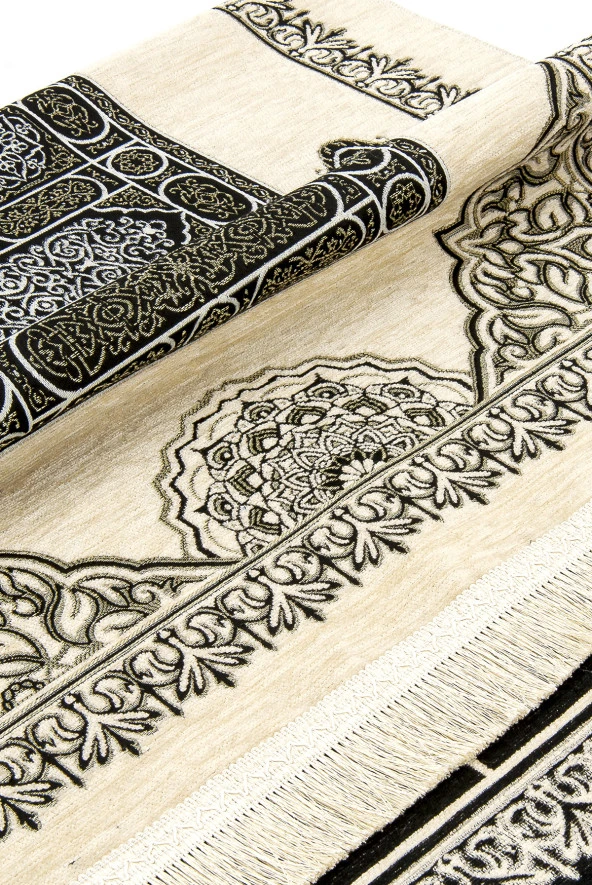 Kabe Desenli Ultra Plus Krem Şönil Seccade 16 - Resim 2