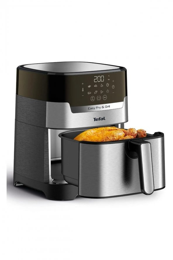 Tefal Easy Fry Grill Deluxe EY505D15 4.2 lt Izgaralı Sıcak Hava Fritözü - 4