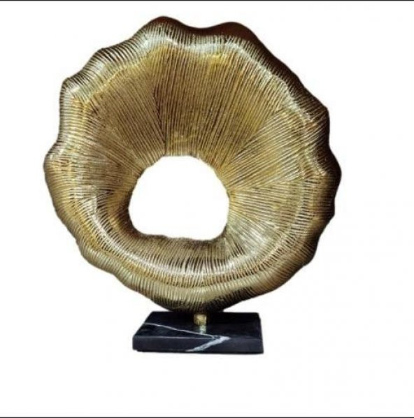 Crearthome Güneş Dekor Aliminyum Altın Obje 40x37 cm SZR-T-4-A