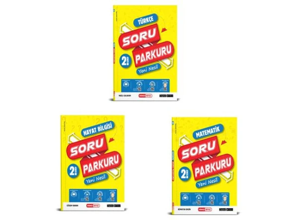 Kırmızı Beyaz Yayınları 2. Sınıf Soru Parkuru Türkçe Matematik Hayat Bil. - 2