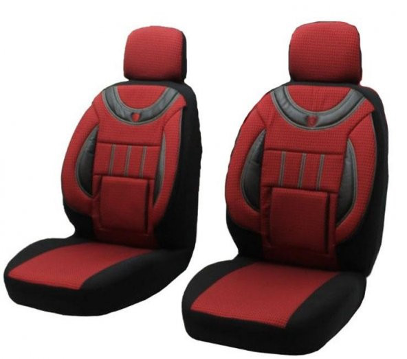 Fiat Doblo Panorama Panelvan 1+1  Koltuk Kılıfı  KIRMIZI - SİYAH