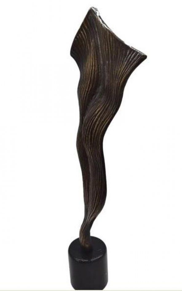 Crearthome Yaprak Dekor Alüminyum Eskitme Obje 63x18 cm SZR-T-5-E - 2