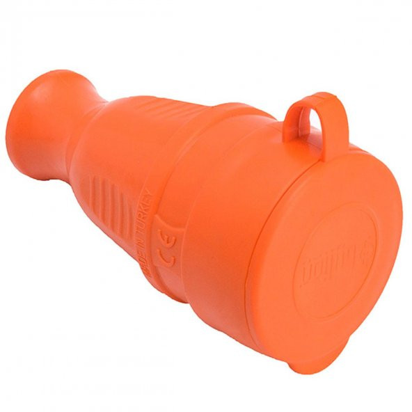 Bylion Monofaze Dişi Fiş Kauçuk Priz Kapaklı Turuncu - 2