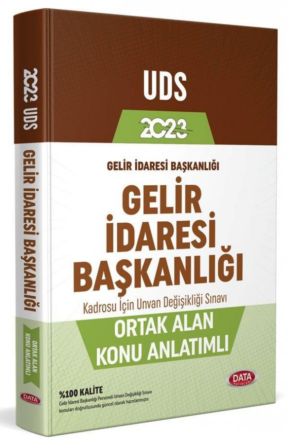 UDS Gelir İdaresi Başkanlığı Unvan Değişikliği Sınavı Konu Anlatımlı Data Yayınları - 1