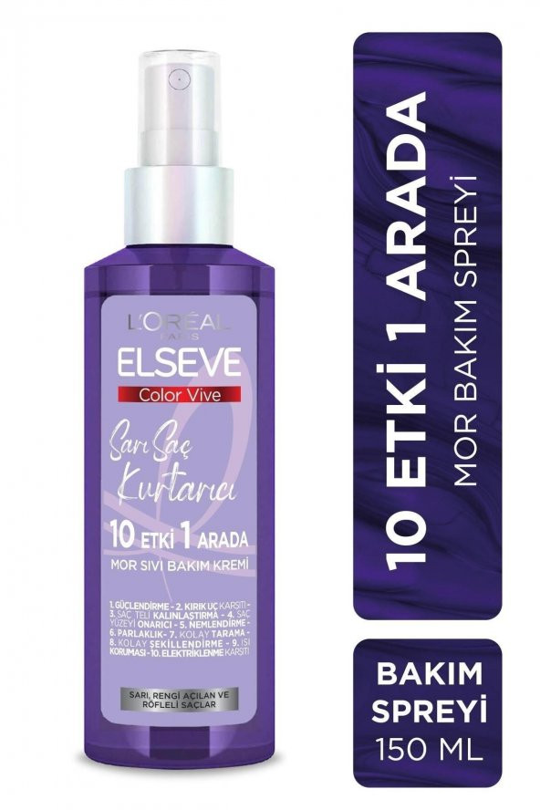 Elseve Turunculaşma Karşıtı Saç Spreyi 150ml