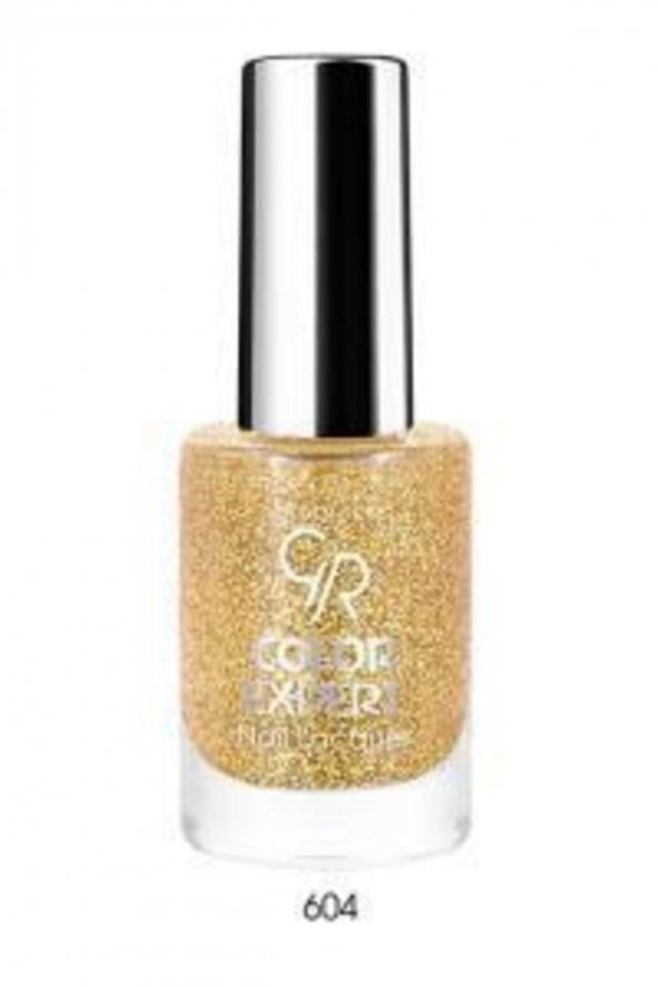 Golden Rose Color Nail Loquer Glitter No:604