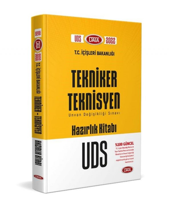 2022 UDS T. C. İçişleri Bakanlığı Tekniker Teknisyen Hazırlık Kitabı Data Yayınları
