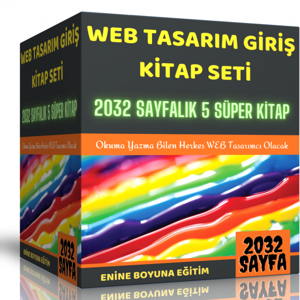 Web Tasarıma Giriş Eğitim Seti (5 Süper Kitap)