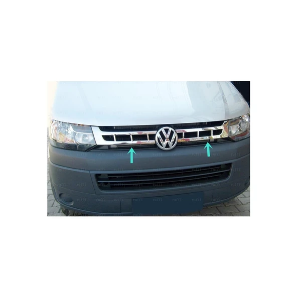 VW T5 Caravelle Krom Ön Panjur 2 prç. 2010-2015 P. Çelik - Resim 2