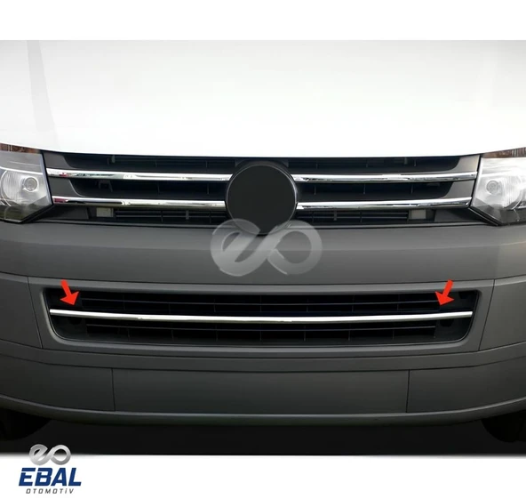 VW T5 CARAVELLE Krom Ön Tampon Çıtası 2010-2015 P. Çelik - Resim 3