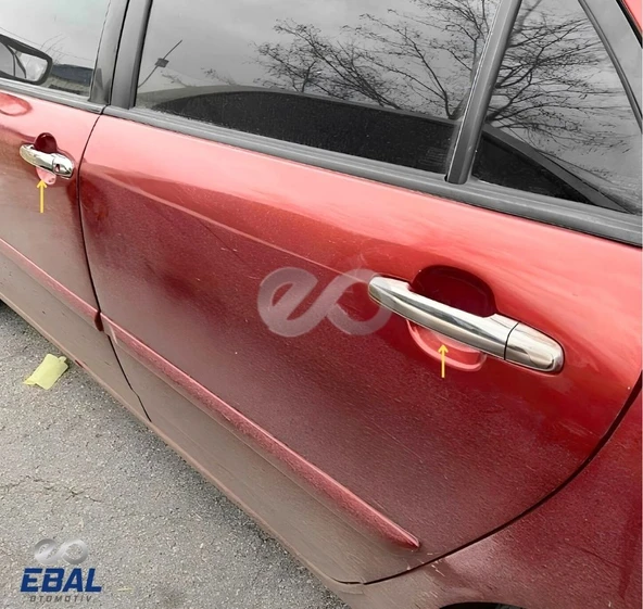 Toyota Corolla Krom Kapı Kolu 4 Kapı 2007-2012 P.çelik - Resim 3