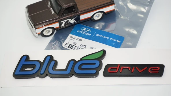 DK Tuning Hyundai Blue Drive Hybrid Bagaj Mavi Logo Amblem Arma - Resim 5