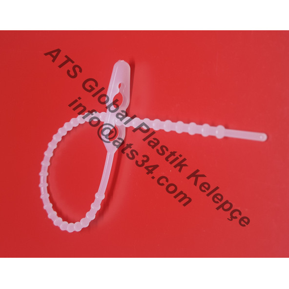 Boncuk Çift Kilitli Kablo Bağı Plastik Kelepçe 3.5X235 100 Adet - 4