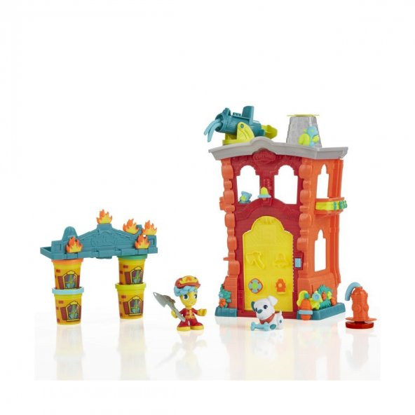 Play-Doh Town İtfaiye İstasyonu PLAY-DOH FIRSAT ÜRÜNÜ Playdoh Eğitici Oyun Hamuru Seti