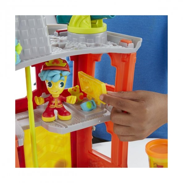 Play-Doh Town İtfaiye İstasyonu PLAY-DOH FIRSAT ÜRÜNÜ  Playdoh Eğitici Oyun Hamuru Seti - 7