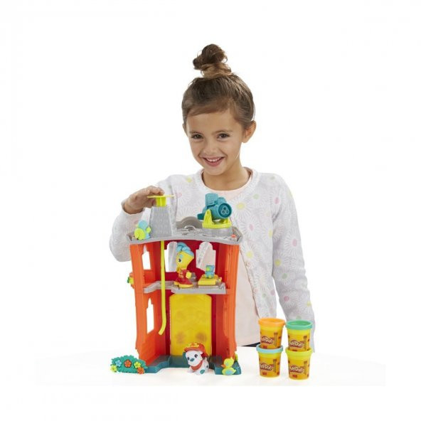 Play-Doh Town İtfaiye İstasyonu PLAY-DOH FIRSAT ÜRÜNÜ  Playdoh Eğitici Oyun Hamuru Seti - 8