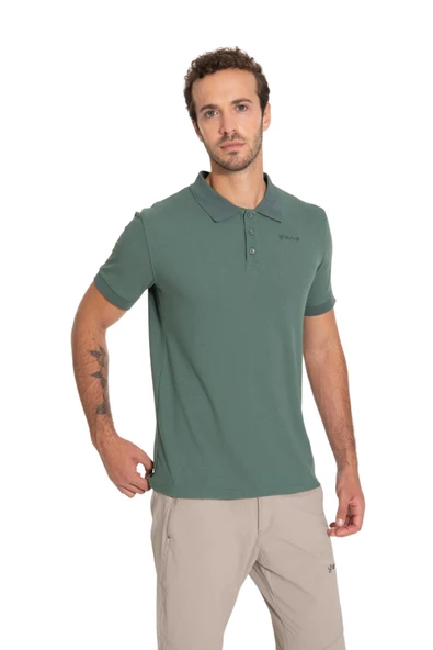 2AS 2ASTEA0404 - Teal Polo Yaka Erkek Tişört - Resim 2