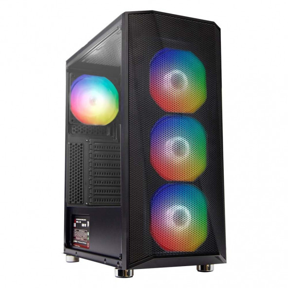 Gameforce Ashe 4x120mm Rainbow USB 3.0 ATX Oyuncu Kasası - 1