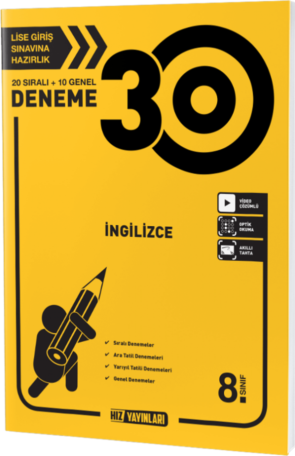 Hız Yayınları 8. Sınıf Lgs İngilizce 30 Deneme Yeni - 2