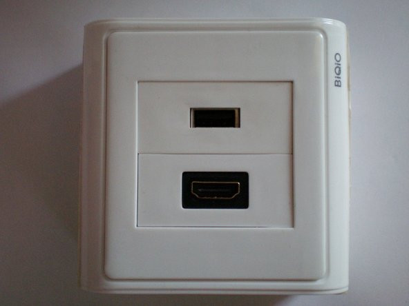Sıva Üstü USB2.0+HDMI Duvar Prizi - 3