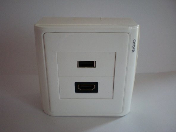 Sıva Üstü USB2.0+HDMI Duvar Prizi - 5