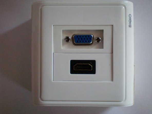 Sıva Üstü VGA+HDMI Duvar Prizi - 5