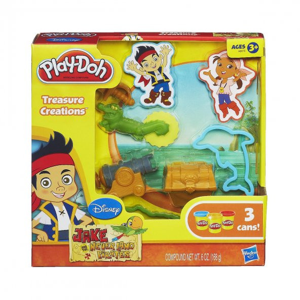 Play-Doh Disney Jake ve Varolmayan Ülkenin Korsanları PlayDoh FIRSAT ÜRÜNÜ Playdoh Korsan Oyun Hamuru Seti