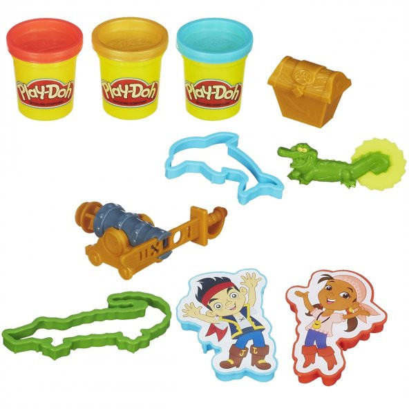 Play-Doh Disney Jake ve Varolmayan Ülkenin Korsanları PlayDoh FIRSAT ÜRÜNÜ Playdoh Korsan Oyun Hamuru Seti - 2